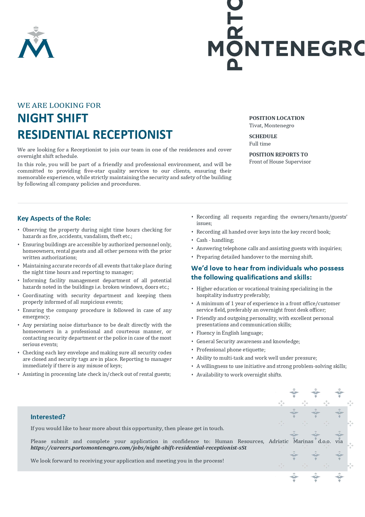 Tra ite Posao Kao Night Shift Residential Receptionist m f Zaposli ME tra-ite-posao-kao-night-shift-residential-receptionist-m-f-zaposli-me